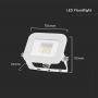 White LED Floodlights - Samsung - IP65 - 10W - 735 Lumens - 4000K - 5 Years