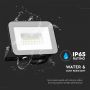 Black LED Floodlights - Samsung - IP65 - 30W - 2505 Lumens - 4000K - 5 Years