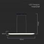 Designer Ceiling Lights - Designer Hanging Lights - IP20 - Black Body - 24 Watts - 3000 Lumens - 4000K