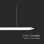 Designer Ceiling Lights - Designer Hanging Lights - IP20 - Black Body - 24 Watts - 3000 Lumens - 4000K