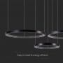 Designer Ceiling Lights - Designer Hanging Lights - IP20 - Black Body - 57 Watts - 6840 Lumens - 3000K