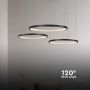 Designer Ceiling Lights - Designer Hanging Lights - IP20 - Black Body - 57 Watts - 6840 Lumens - 3000K