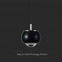 Designer Ceiling Lights - Designer Hanging Lights - IP20 - Black Body - 9 Watts - 1000 Lumens - 3000K