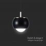 Designer Ceiling Lights - Designer Hanging Lights - IP20 - Black Body - 9 Watts - 1000 Lumens - 3000K