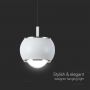 Designer Ceiling Lights - Designer Hanging Lights - IP20 - White Body - 9 Watts - 1000 Lumens - 3000K