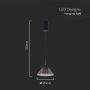 Designer Ceiling Lights - Designer Hanging Lights - IP20 - Black Body - 9 Watts - 1000 Lumens - 4000K