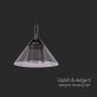 Designer Ceiling Lights - Designer Hanging Lights - IP20 - Black Body - 9 Watts - 1000 Lumens - 4000K