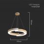 Designer Ceiling Lights - Designer Hanging Lights - IP20 - White+Wood Body - 32 Watts - 4000 Lumens - 4000K