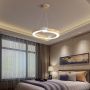 Designer Ceiling Lights - Designer Hanging Lights - IP20 - White+Wood Body - 32 Watts - 4000 Lumens - 4000K