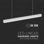 White Surfaced Linear Lights - IP20 - 40W - 4300 Lumens - 4000K