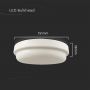 LED-Kuppelleuchten - Bulkhead - IP54 - 12 Watt - 1160 Lumen - 3000K