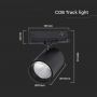 LED Tracklights - COB Tracklights - IP20 - Black - 35 Watts - 3000 Lumens - 4000K