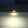 Solar Wall Lights - Sensor - IP65 - Black Body - 3 Watts - 350 Lumens - 4000K+3000K