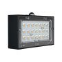 Solar Wall Lights - Sensor - IP65 - Black Body - 3 Watts - 350 Lumens - 4000K+3000K