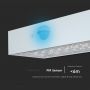 Solar Wall Lights - Sensor - IP65 - White Body - 3 Watts - 350 Lumens - 4000K+3000K