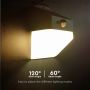 Solar Lights - Solar Wall Lights Sensor - IP65 - Black+White - 2 Watts - 200 Lumens - 4000K