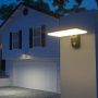 Solar Lights - Solar Wall Lights Sensor - IP65 - Black - 15 Watts - 2000 Lumens - 6000K+4000K