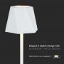 Rechargeable Table Lamps - IP20 - White Body - 1.5 Watts - 150 Lumens - 3IN1