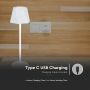 Rechargeable Table Lamps - IP20 - White Body - 1.5 Watts - 150 Lumens - 3IN1