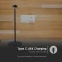 Rechargeable Table Lamps - IP20 - Black Body - 1.6 Watts - 130 Lumens - 3IN1