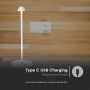 Rechargeable Table Lamps - IP20 - White Body - 1.6 Watts - 130 Lumens - 3IN1