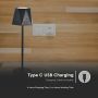 Rechargeable Table Lamps - IP20 - Black Body - 1.5 Watts - 150 Lumens - 3IN1