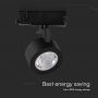 LED Tracklights - COB Tracklights - IP20 - Black - 30 Watts - 3000 Lumens - 3IN1