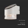 Solar Lights - Solar Wall Lamp - IP54 - White Body - 70 Lumens - 3000K