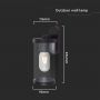 Outdoor Lighting - E27 Wall Fittings - IP44 - Matt Black Body