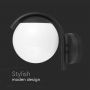 Outdoor Lighting - E27 Wall Fittings - IP44 - Matt Black Body