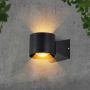 LED Wall Lights - Round - IP65 - Black Body - 5 Watts - 465 Lumens - 3000K