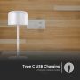 Rechargeable Table Lamps - IP54 - White Body - 1.5 Watts - 150 Lumens - 2700K+5700K