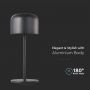 Rechargeable Table Lamps - IP54 - Black Body - 1.5 Watts - 150 Lumens - 2700K+5700K