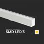 Linear Light - Samsung - IP20 - White Body - 40 Watts - 3400 Lumens - 3IN1 - 5 Years