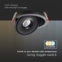 LED Downlights - Adjustable Downlight - IP20 - 12 Watts - 785 Lumens - 3IN1 - Model No: - VT-2512-B