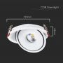 LED Downlights - Adjustable Downlight - IP20 - 12 Watts - 785 Lumens - 3IN1 - Model No: - VT-2512-W