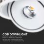 LED Downlights - Adjustable Downlight - IP20 - 12 Watts - 785 Lumens - 3IN1 - Model No: - VT-2512-W