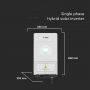 Hybrid Solar Inverters - Single Phase - White - 5 Years - IP65