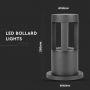 LED Wall Bollard Lights - Black- 25CM - IP65 - 10W - 1000 Lumens - 3000K