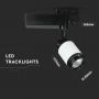 LED Tracklights - Black & White Tracklights - IP20 - Black+White - 10 Watts - 800 Lumens - 6000K - 5 Years