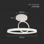 Designer Ceiling Lights - IP20 - White Body - 37 Watts - 4000 Lumens - 4000K