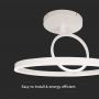 Designer Ceiling Lights - IP20 - White Body - 37 Watts - 4000 Lumens - 4000K