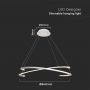 Designer Ceiling Lights - Designer Hanging Lights - IP20 - White Body - 48 Watts - 5150 Lumens - 3000K