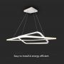 Designer Ceiling Lights - Designer Hanging Lights - IP20 - White Body - 48 Watts - 5150 Lumens - 3000K