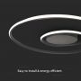 Designer Ceiling Lights - Designer Hanging Lights - IP20 - Black Body - 48 Watts - 5150 Lumens - 4000K