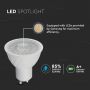 GU10 Dimmable LED Spotlights - Samsung - Lens 38° - IP20 - White - 6.5W - 450 Lumens - 3000K - 5 Years