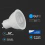 GU10 Dimmable LED Spotlights - Samsung - Lens 38° - IP20 - White - 6.5W - 450 Lumens - 3000K - 5 Years