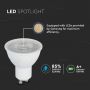 GU10 Dimmable LED Spotlights - Samsung - Lens 110° - IP20 - White - 6.5W - 450 Lumens - 3000K - 5 Years