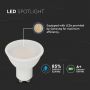 Spot LED GU10 Milky - Samsung - 110° - IP20 - Blanc - 5W - 400 Lumens - 4000K - 5 ans