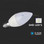 LED Bulbs - Candle - E14 - Samsung - IP20 - White - 5.5 Watts - 470 Lumens - 6400K - 5 Years